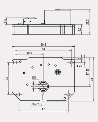 Brass Mini Motorized Ball Valve Motor Actuator 4.5NM DN32