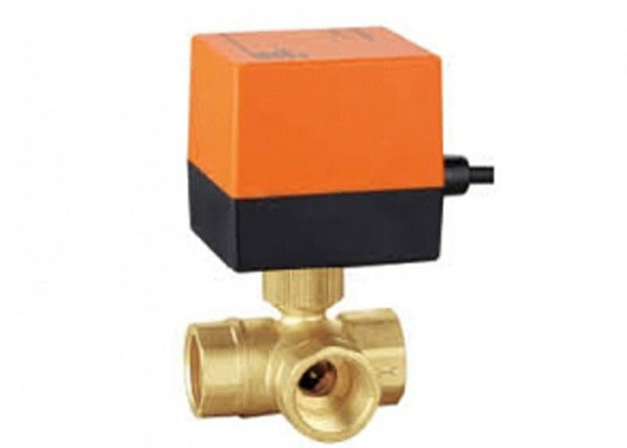 2 Way 1.6 Mpa Heating Motorised Valve NPT Connector With DC Step Motor